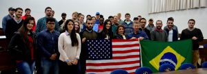 Alunos da Texas Tech University durante intercâmbio na UDC