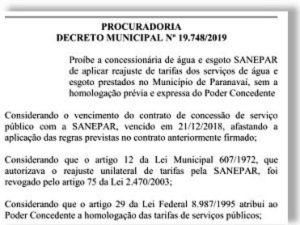 decreto paranavai