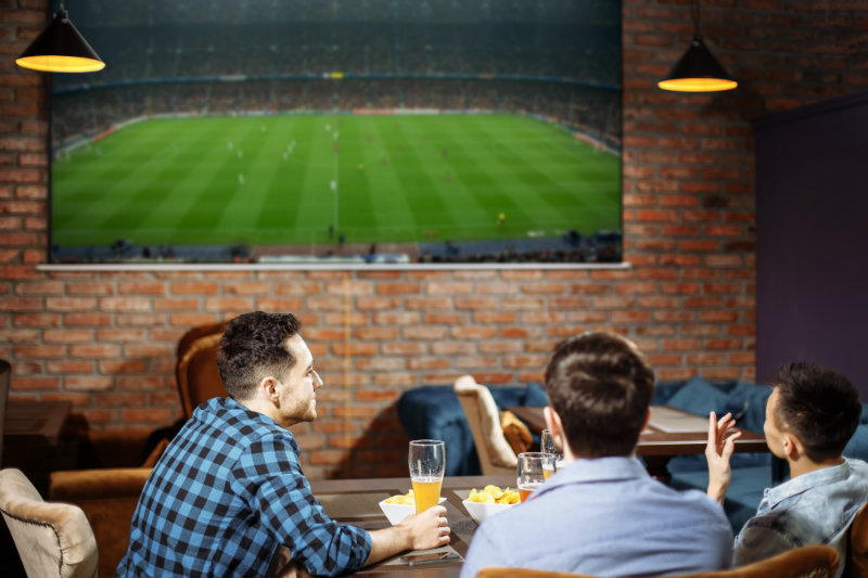 bar e futebol