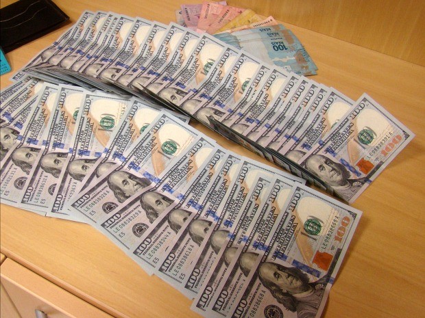 dolares apreendidos