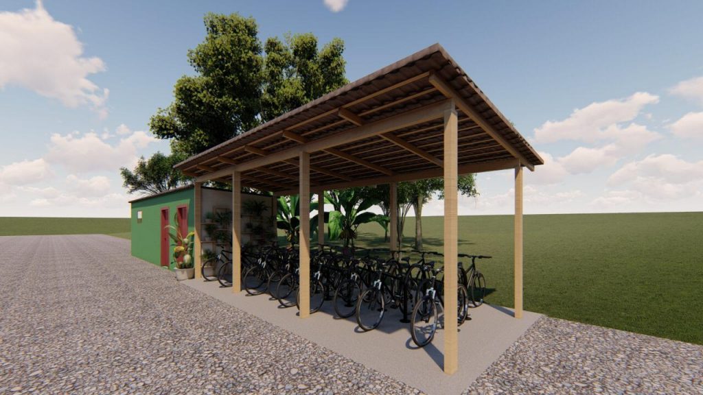 Jovens lideranças do curso RenovaBR promovem ações sociais em Foz do Iguaçu 2 bicicletario