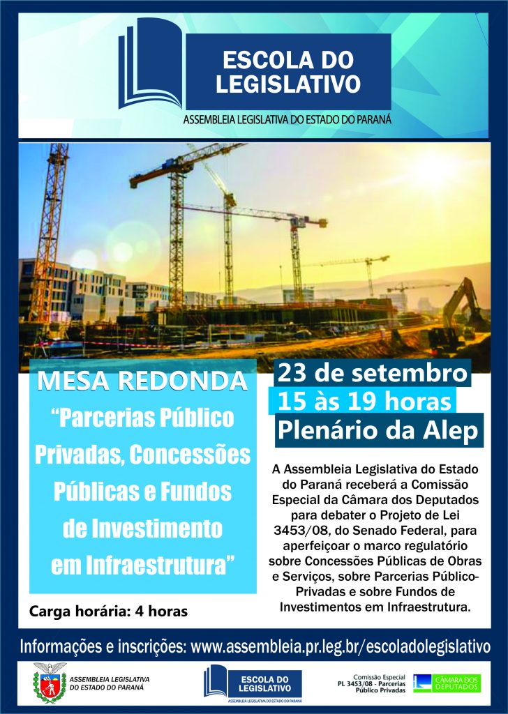 Rodrigo Maia debate Parcerias Público Privadas na Assembleia Legislativa do Paraná 1 mesa redonda