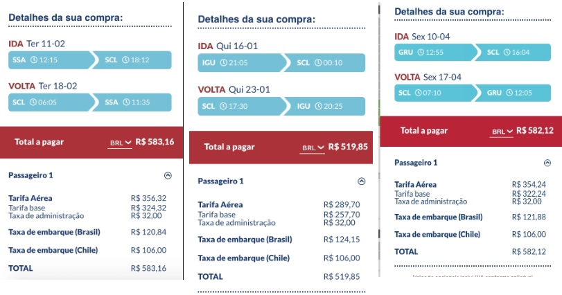 JetSmart vende passagens para Santiago a partir de R$ 519 saindo de São Paulo, Salvador e Foz do Iguaçu 1 passagem chile