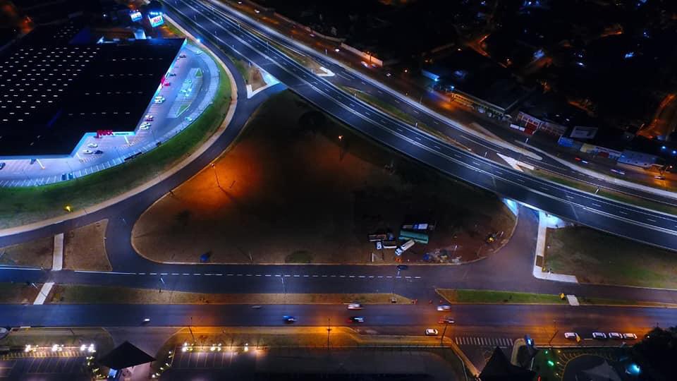 Sistema de iluminação do novo viaduto de Foz do Iguaçu está pronto. Veja fotos do teste! 5 viaduto costa e silva4