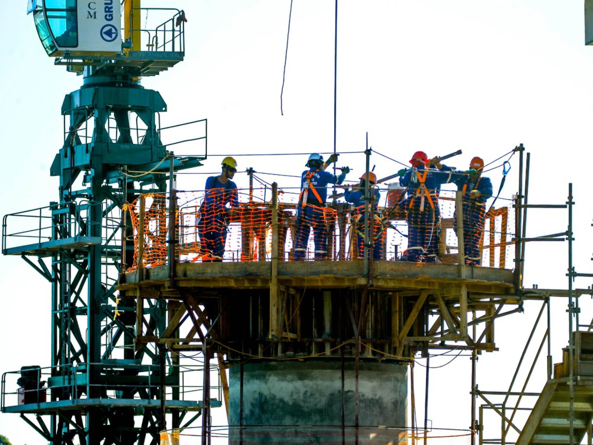 Construção Ponte Foto Roger Meireles