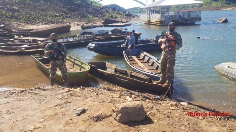 Embarcações são apreendidas a todo o momento nas duas margensFoto gentilmente cedida pelo Tribuna Popular