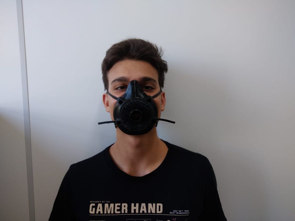 UNILA produz máscaras em impressoras 3D para uso de profissionais da saúde 3 máscara modelo1b