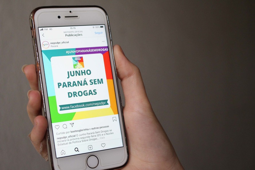 Campanha Junho Paraná sem Drogas terá lives durante todo o mês. Foto SESP