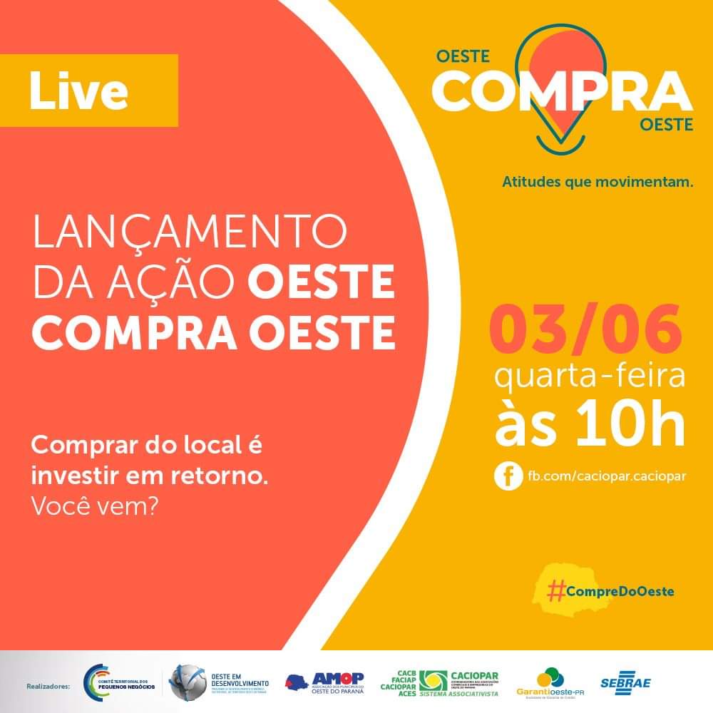 Flyer de divulgação do lançamento da ação