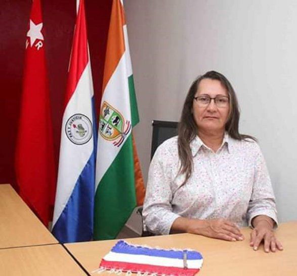 Prefeita de Carmelo Peralta Mirna Orrego Foto Gentileza