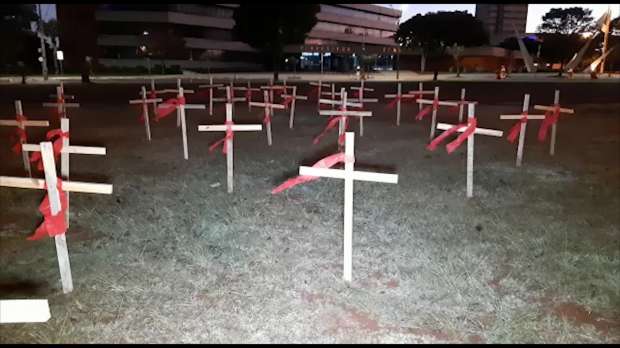 Homenagem as vitimas de covid em Cascavel