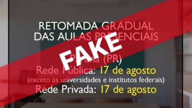 Retorno das aulas FAKE