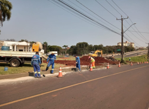 Concessionária fecha novamente acesso à BR-277, próximo ao CTG Charrua, em Foz do Iguaçu 1 BR 277 1