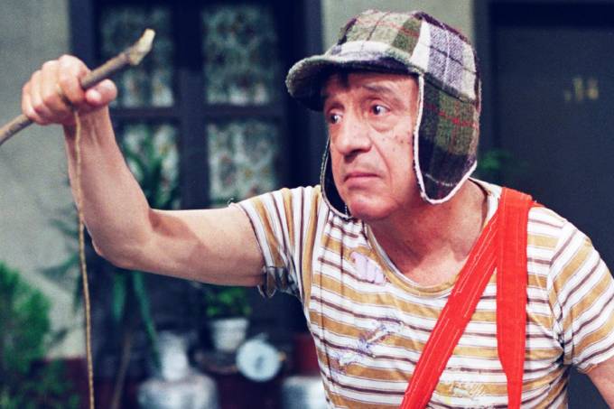 Roberto Gómez Bolaños como Chaves Divulgação SBT