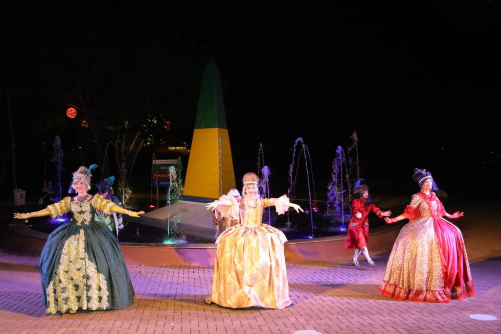Com a reabertura do Marco das 3 Fronteiras, voltaram as apresentações culturais no atrativo. VEJA FOTOS! 3 danca no marco 3 fronteiras 4