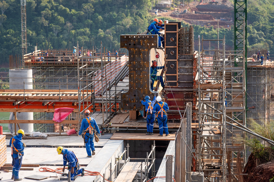 Construcao nova ponte Foto DER