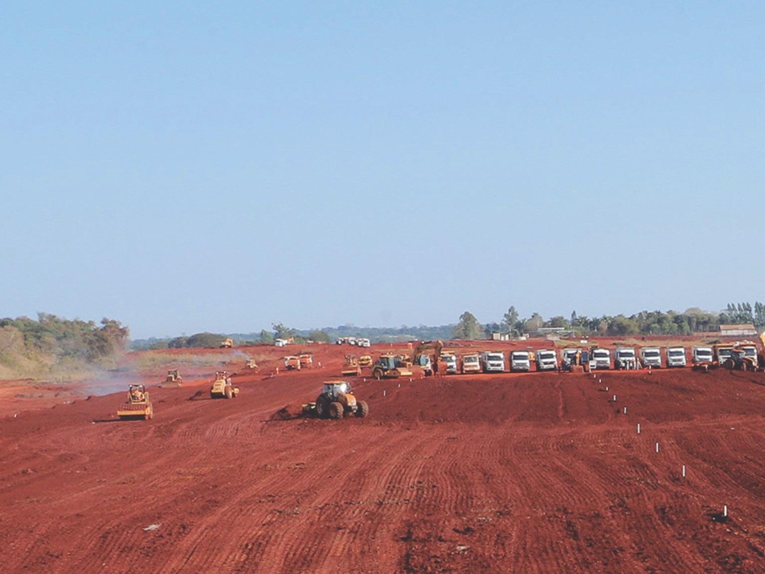 Obra aeroporto Foto Rodrigo Felix Leal
