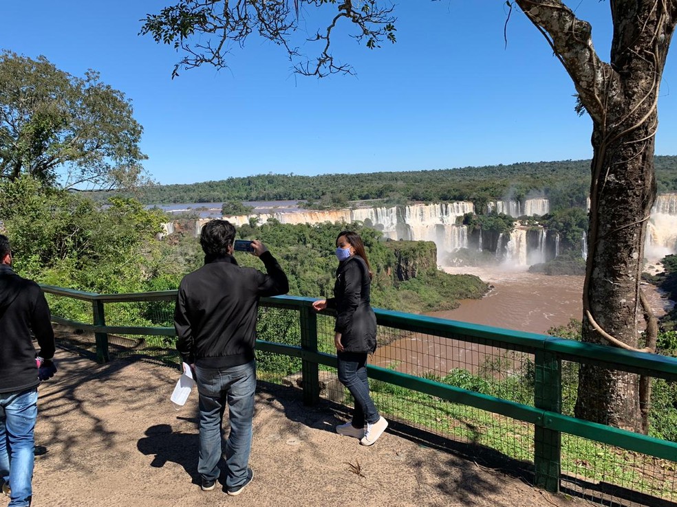 Segundo a administracao do parque 80 dos visitantes eram de fora de Foz do Iguacu Foto Marcos Landim RPC