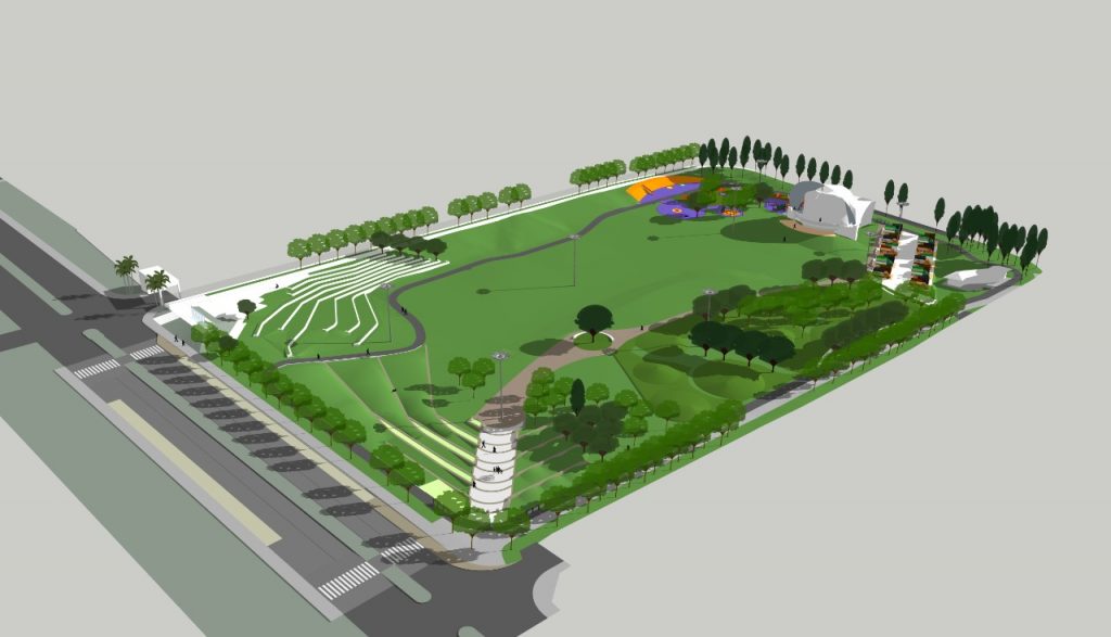 Novo parque de lazer: revitalização do Gramadão da Itaipu começa em outubro. Veja imagens do projeto! 1 novo parque itaipu foz
