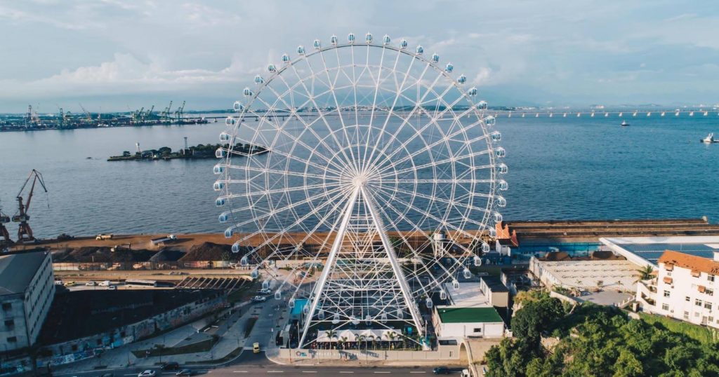 Roda Gigante Rio Star no Rio de Janeiro Foto Arquivo de Internet de Bruna Scirea