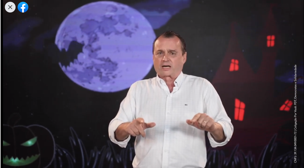 Em clima de Halloween, candidato a prefeito de Guarapuava viraliza na internet 1 Vitor Hugo Burko