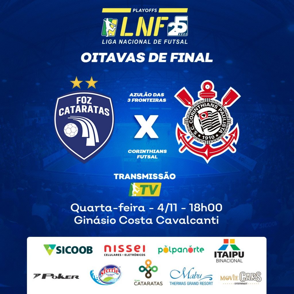 Foz Cataratas inicia os playoffs da Liga Nacional nesta quarta 9 Foz Cataratas 9