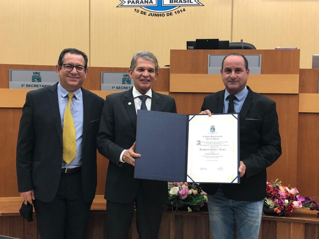 General Silva e Luna é Cidadão Honorário de Foz do Iguaçu. Veja fotos! 1 silva e luna camara4