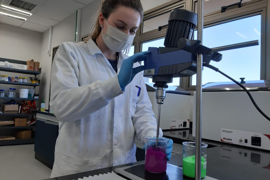 Tinta antiviral Foto Divulgacao Senai PR