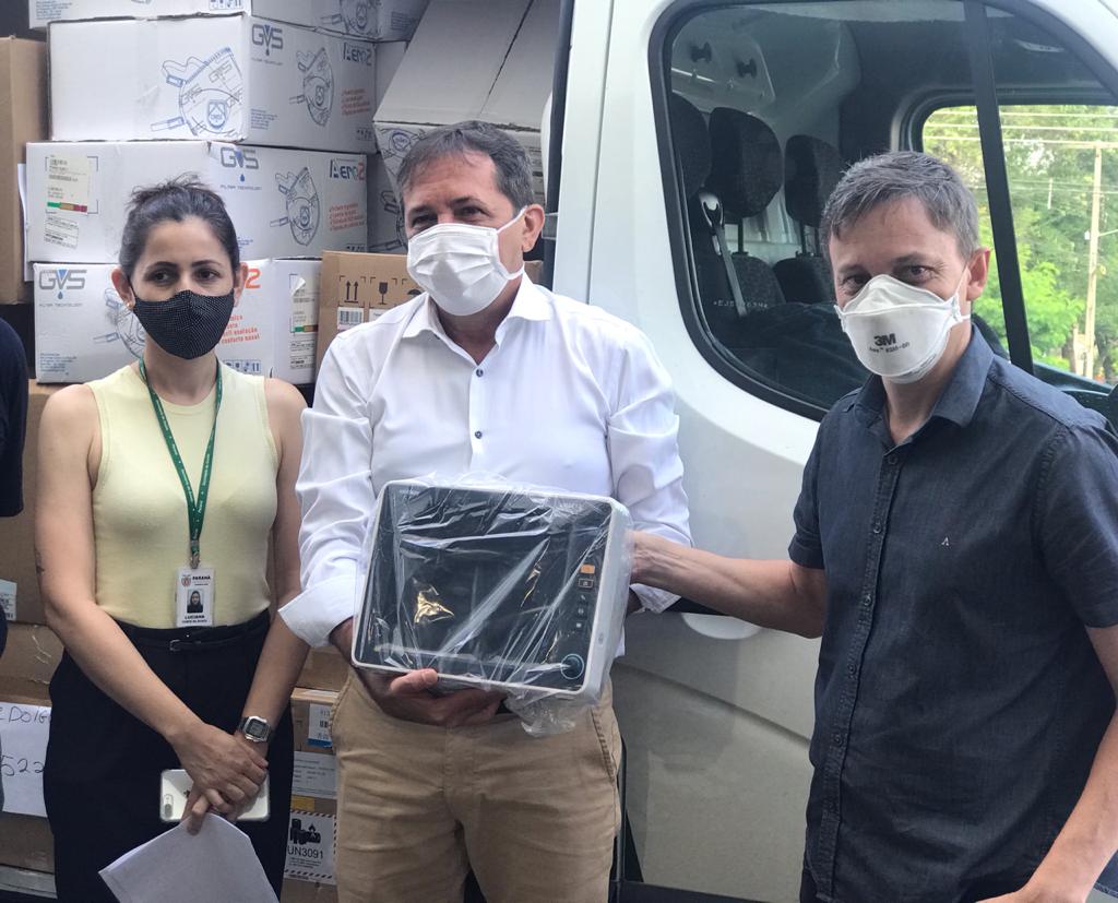Hospital Municipal de Foz do Iguaçu recebe 15 respiradores e 20 monitores para atendimento à Covid-19 1 chico