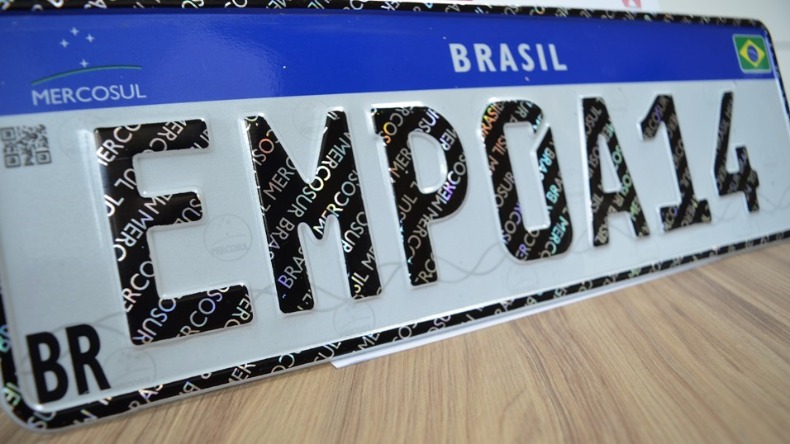 placa mercosul