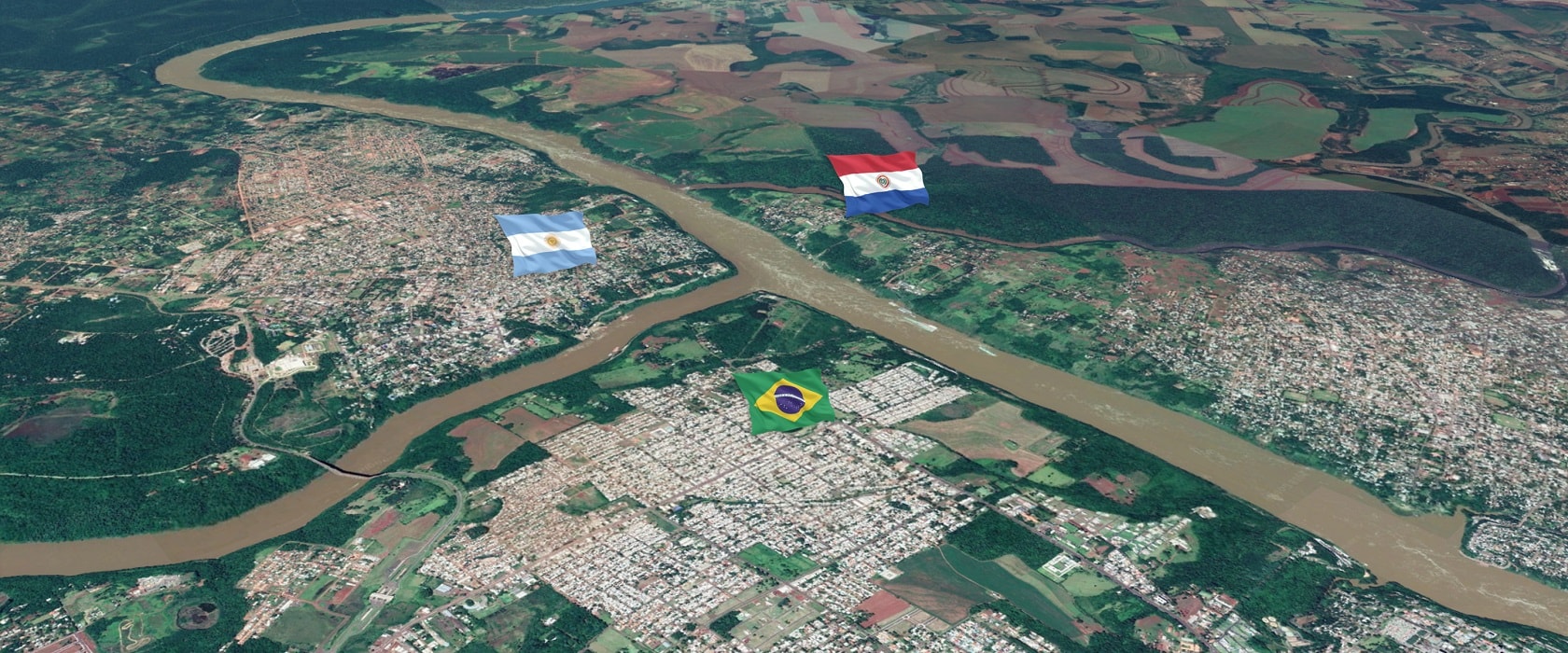 Argentina Brasil Paraguay Marco das Tres Fronteiras