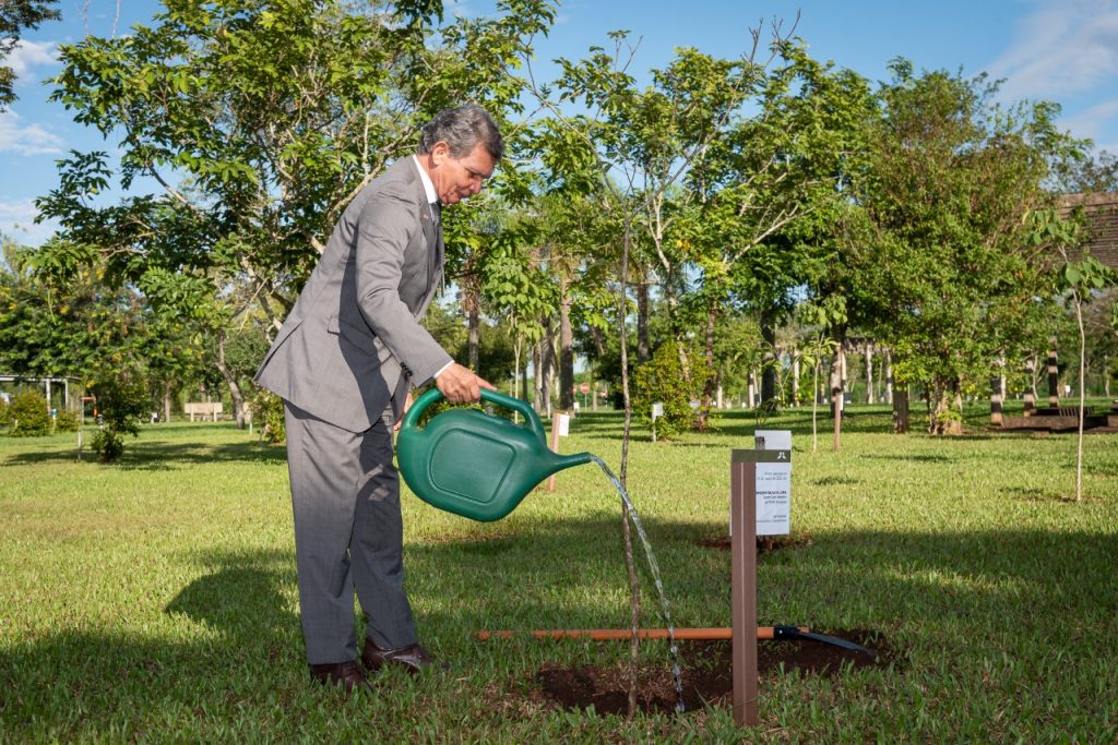 A poucos dias de deixar o cargo, Silva e Luna planta uma árvore na Itaipu 3 silva e luna2 1
