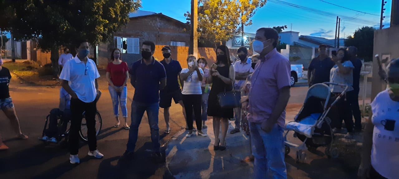 moradores e prefeito