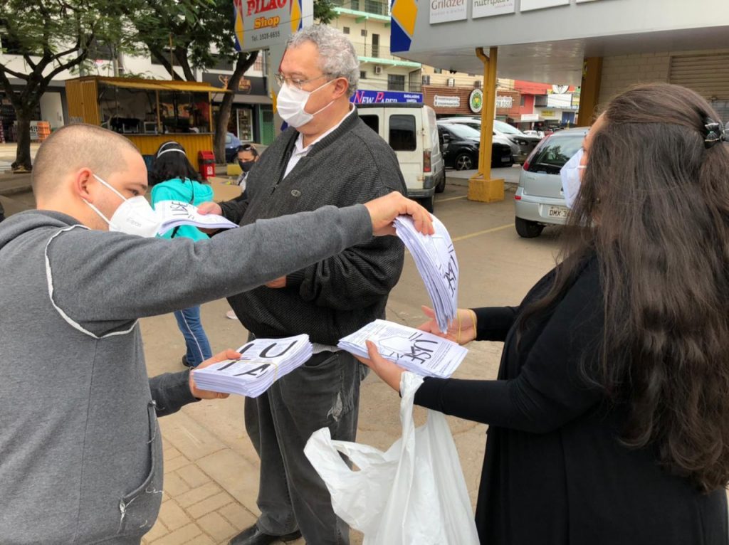 Contra a Covid-19: Unidade sindical popular e movimentos sociais promovem conscientização em Foz 1 alimentos 1