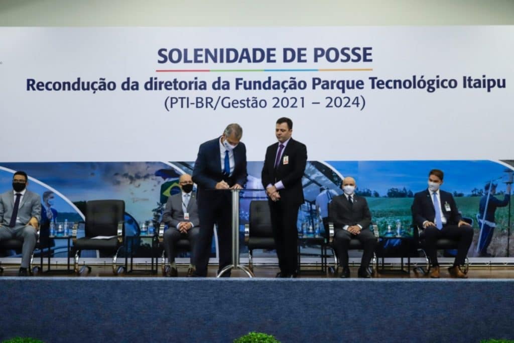 Cerimônia marca recondução e posse da Diretoria da Fundação Parque Tecnológico Itaipu–Brasil (PTI-BR) 2 solenidade e posse