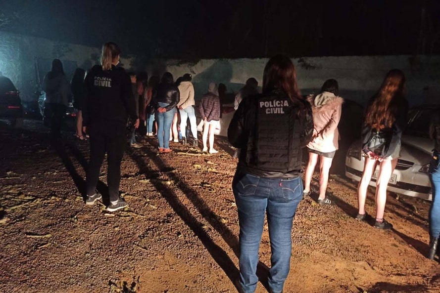 Festa clandestina Foto Policia Civil