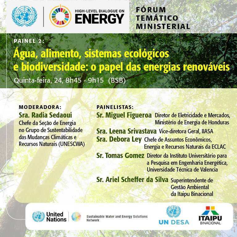 Itaipu anuncia compromissos para o avanço da energia limpa e renovável em Fórum da ONU 1 ambiente