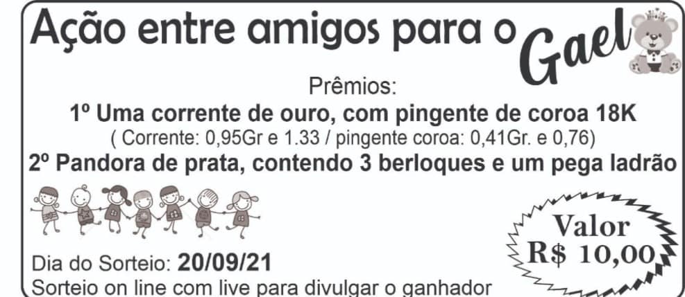 Conheça a história do pequeno Gael e veja como ajudar 1 acao entre amigos