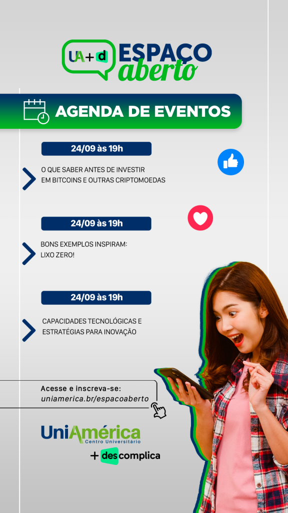 UniAmérica Descomplica retorna ciclo de palestras gratuitas e com certificado para a comunidade 2 agenda espacoaberto