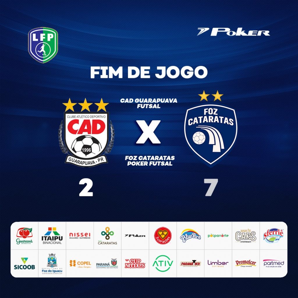 Foz Cataratas Futsal goleia o Guarapuava fora de casa na Liga Paraná 1 foz do iguacu