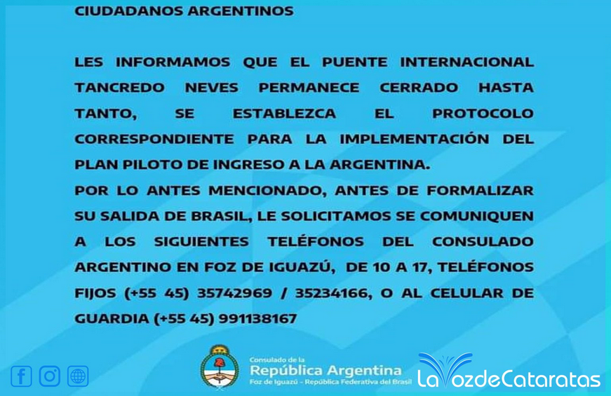 Fronteira Brasil e Argentina permanecerá fechada, Brasil não aprovou protocolos 1 image