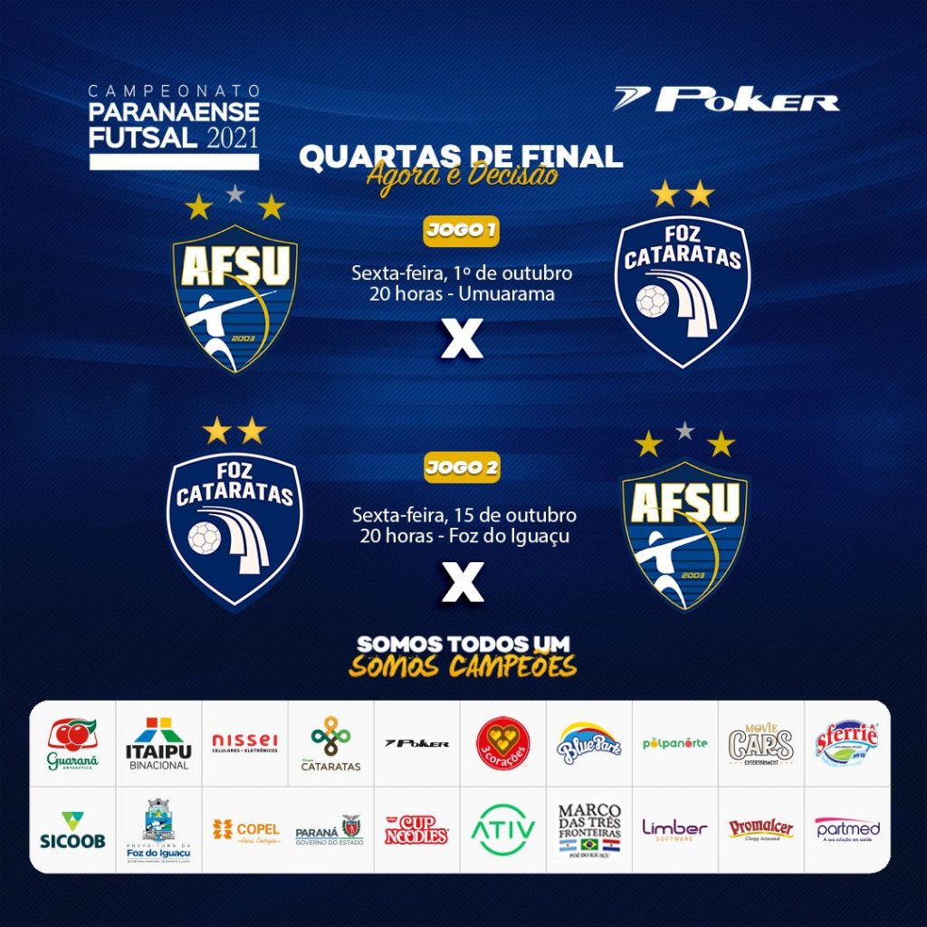 Foz Cataratas Futsal faz seu primeiro jogo pelas quartas de final nesta sexta 1 jog