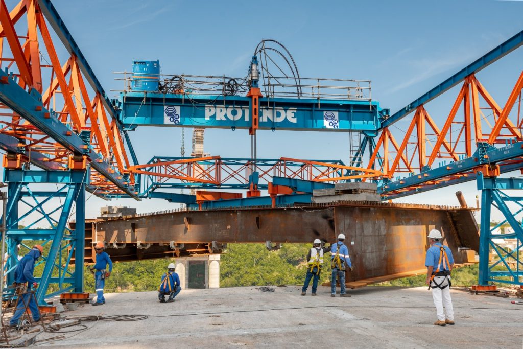 Consórcio finaliza concretagem das duas torres principais da Ponte da Integração 1 ponte da integracao 1 1