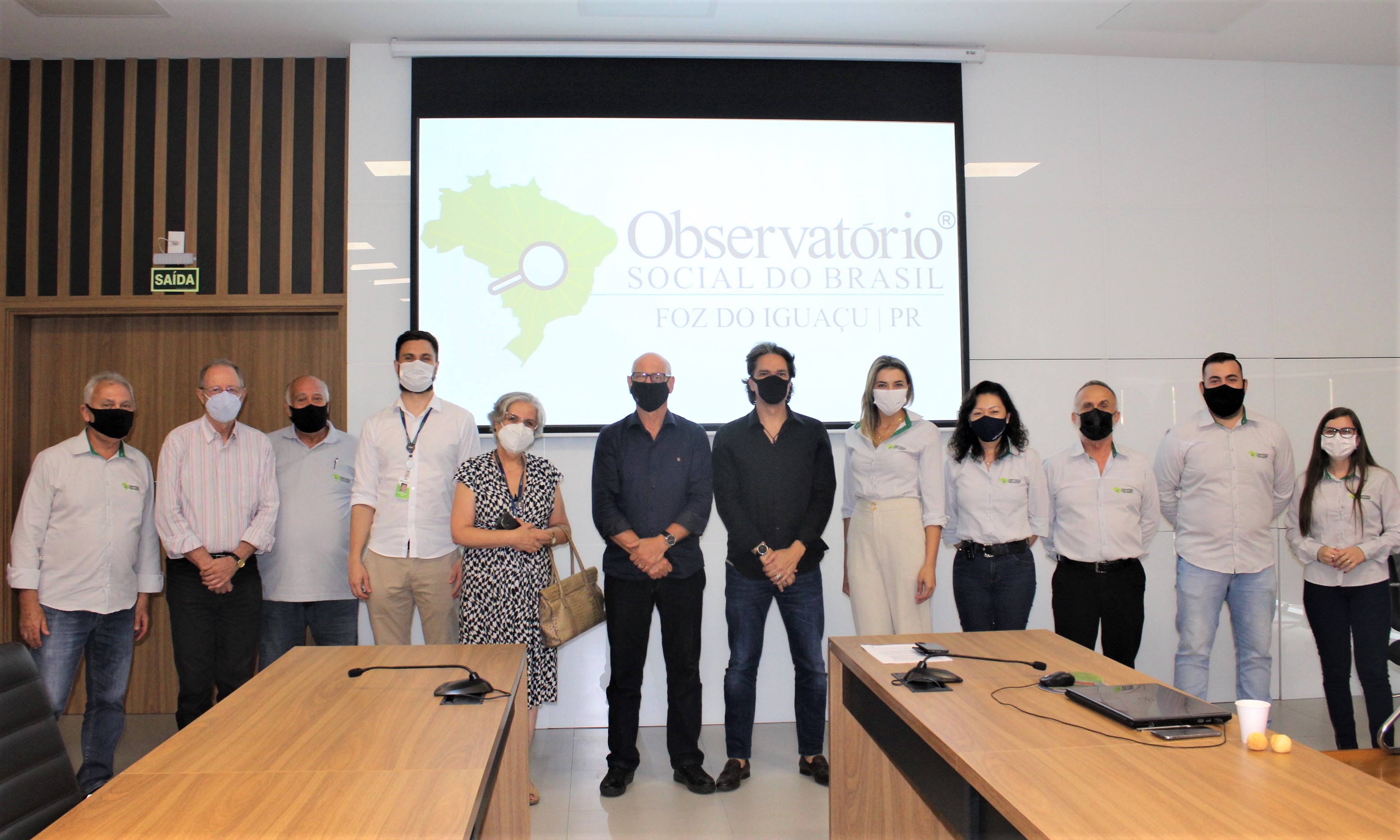 Direcao do Observatorio Social e parceiros de instituicao de ensino superior de Foz – Foto Divulgacao