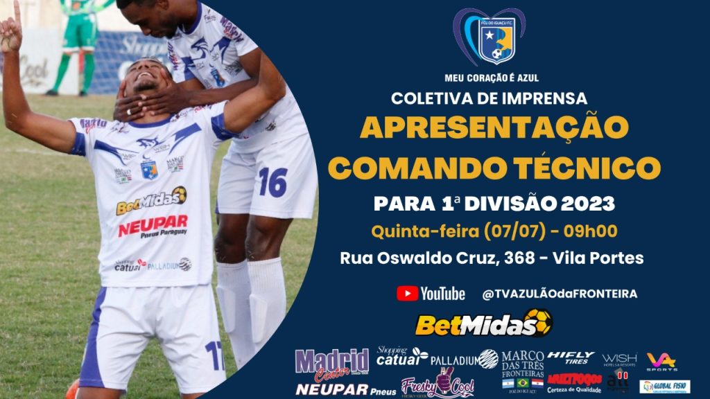Foz do Iguaçu FC apresenta novo comando técnico na quinta-feira 1 Foz do Iguaçu FC apresenta novo comando técnico na quinta-feira