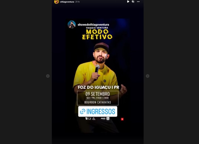 Thiago Ventura se apresenta hoje no Bourbon Cataratas de Foz do Iguaçu 2 thiago foz 512