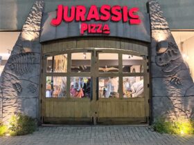 Jurassic Pizza atrai moradores de Foz visitantes de outros estados e ate turistas de outros paises. Foto Izabelle Ferrari