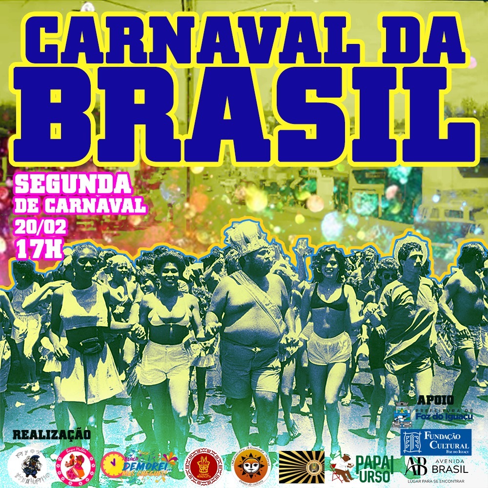 Blocos de Foz do Iguaçu irão se apresentar na Avenida Brasil no dia 20 de fevereiro 2 carnaval brasil 2