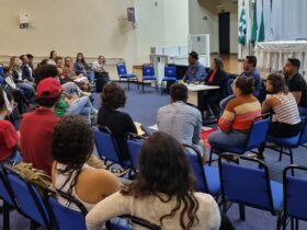 Comite do Revoga NEM em reuniao de organizacao de ato publico em Foz do Iguacu – foto Assessoria