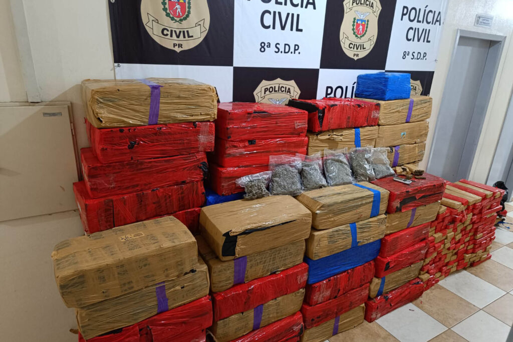 Forças de segurança apreendem mais de 5 toneladas de drogas em pouco mais de 24 horas no Paraná 1 drogas apreendidas e2 1